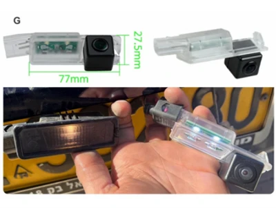 Volkswagen MIB Dynamic Guideline Reversing Camera (License Light Integrated)