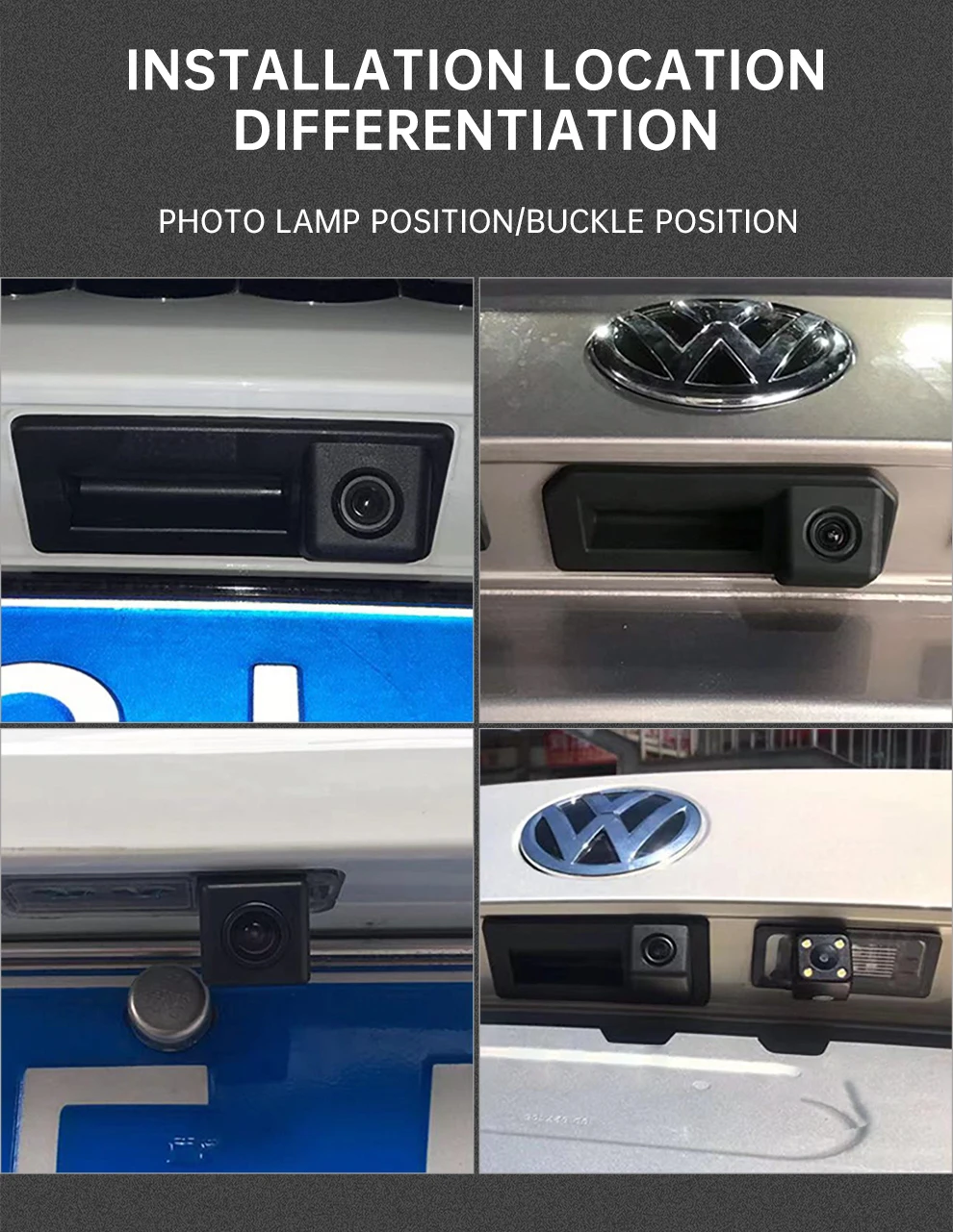 vw audi track handle camera parking system