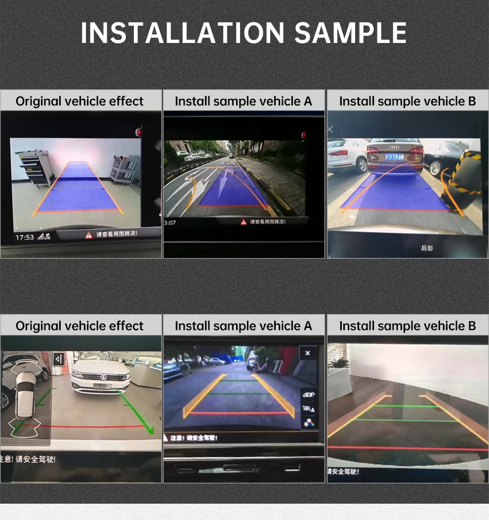 vw audi tracke handle parking assist camera